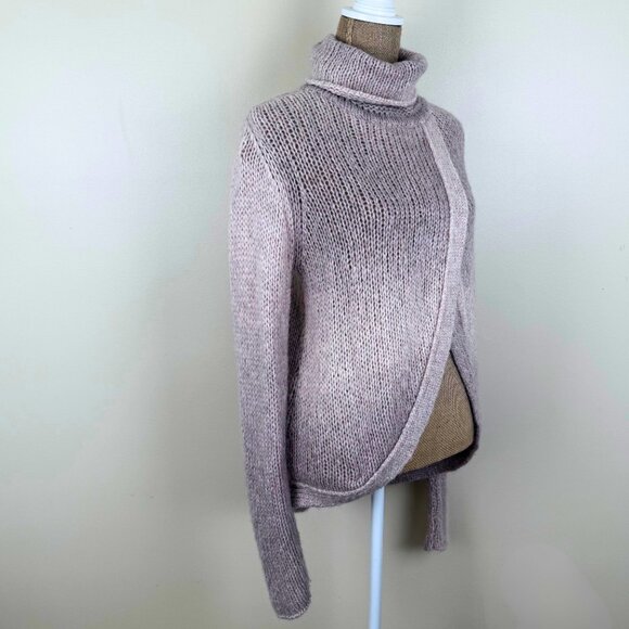 Bitte Kai Rand Turtleneck Sweater with Split Front Opening | Size M - Picture 2 of 7